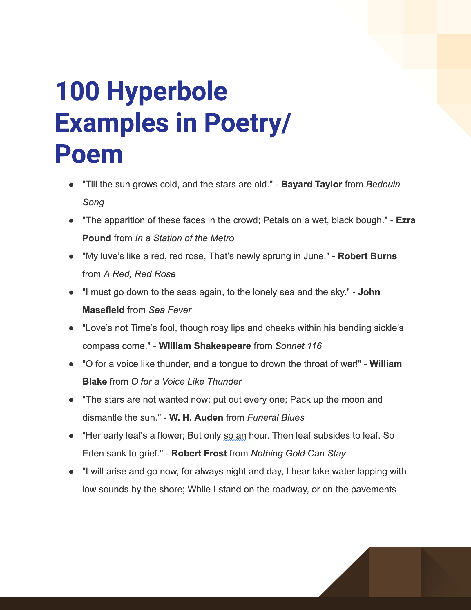 hyperbole examples in poetry poem