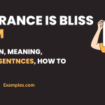 Ignorance is bliss Idiom