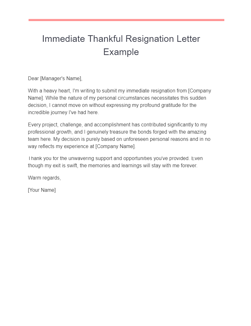 23 Thankful Resignation Letter Examples How To Write Tips Examples 7860