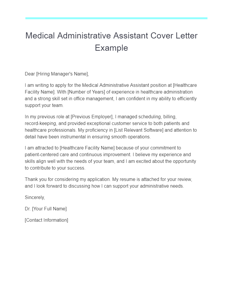 17 Medical Assistant Cover Letter Examples How To Write Tips Examples