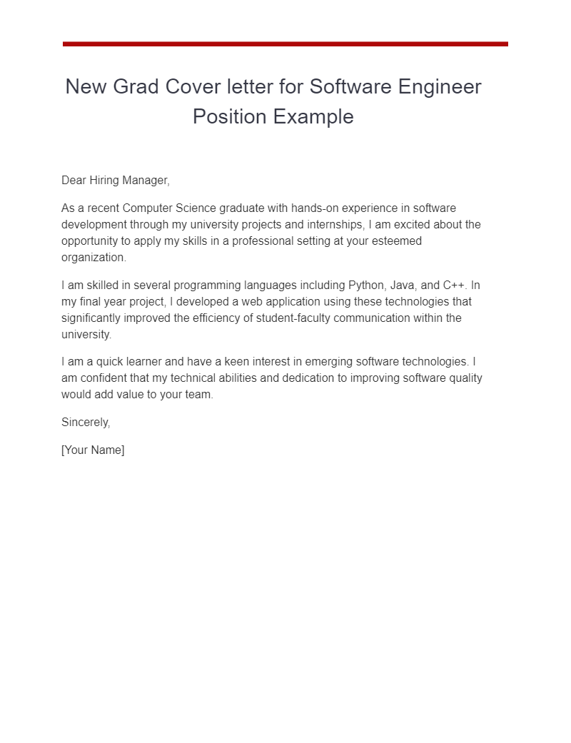 25+ Software Engineer Cover Letter Examples, How to Write, Tips | Examples