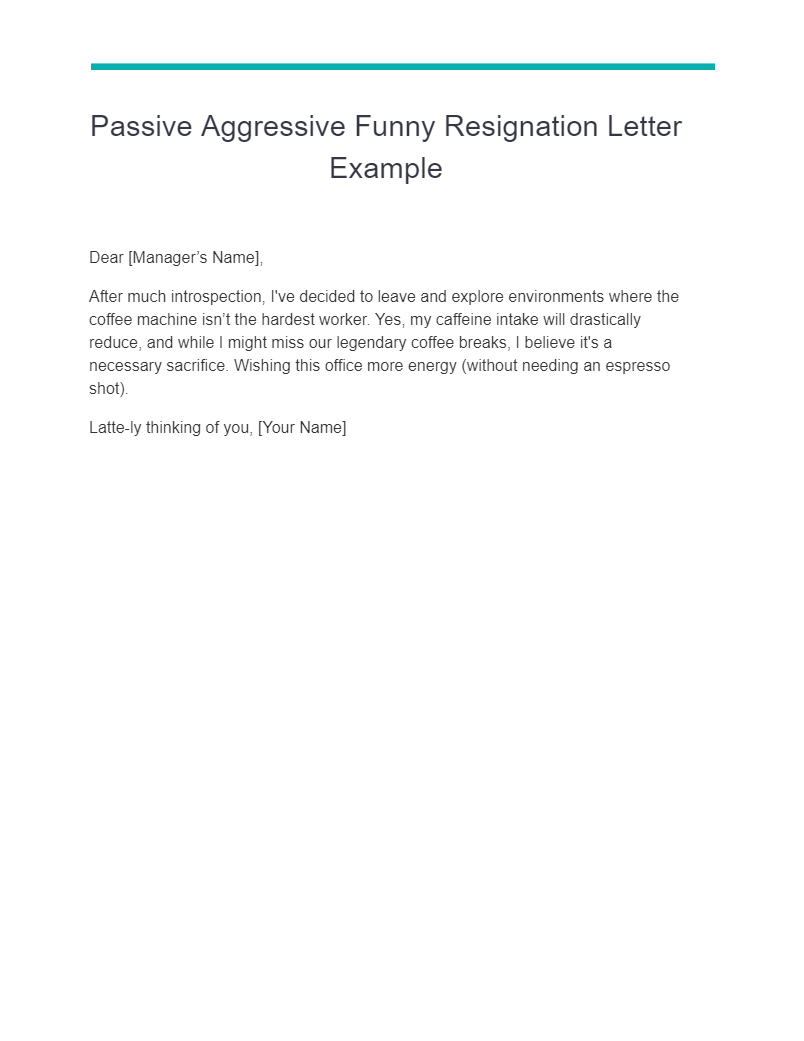 14+ Funny Resignation Letter Examples, How to Write, Tips Examples