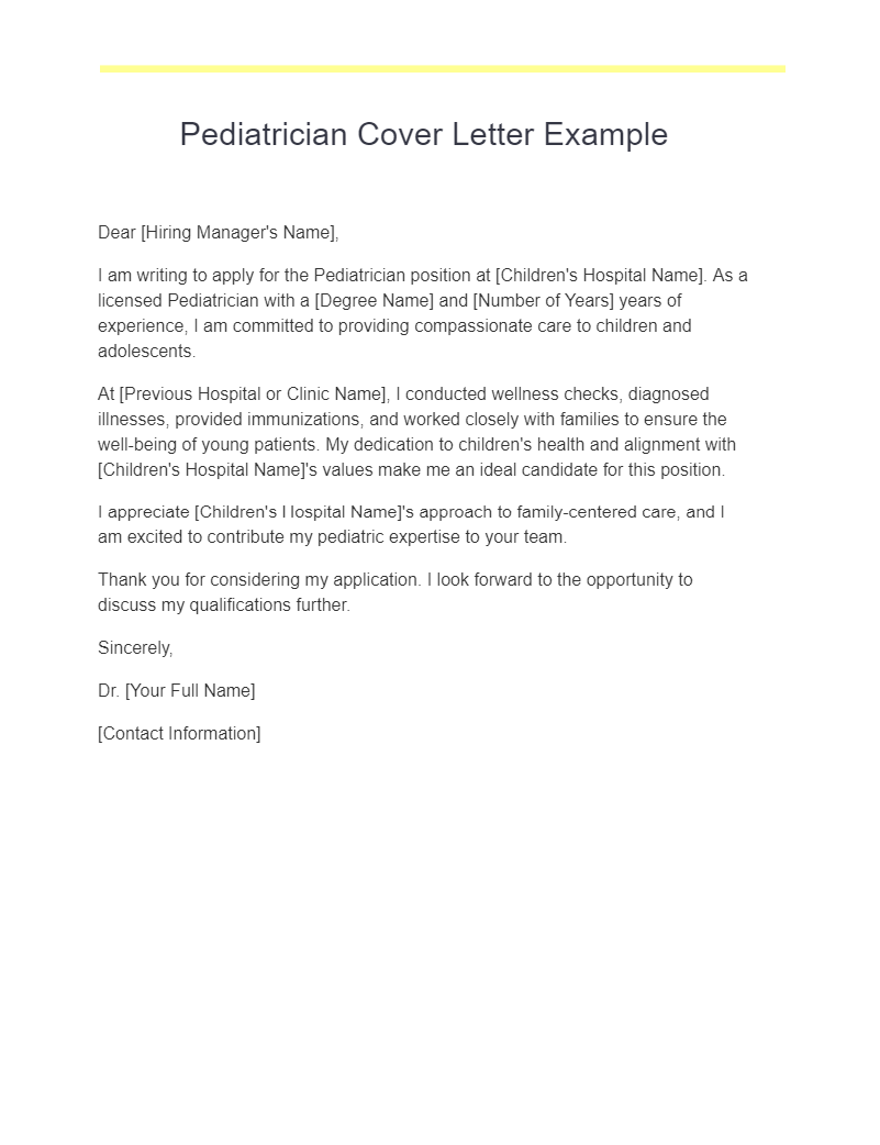 36 Medical Cover Letter Examples How To Write Tips Examples 0839