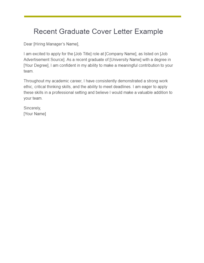 graduate cover letter example