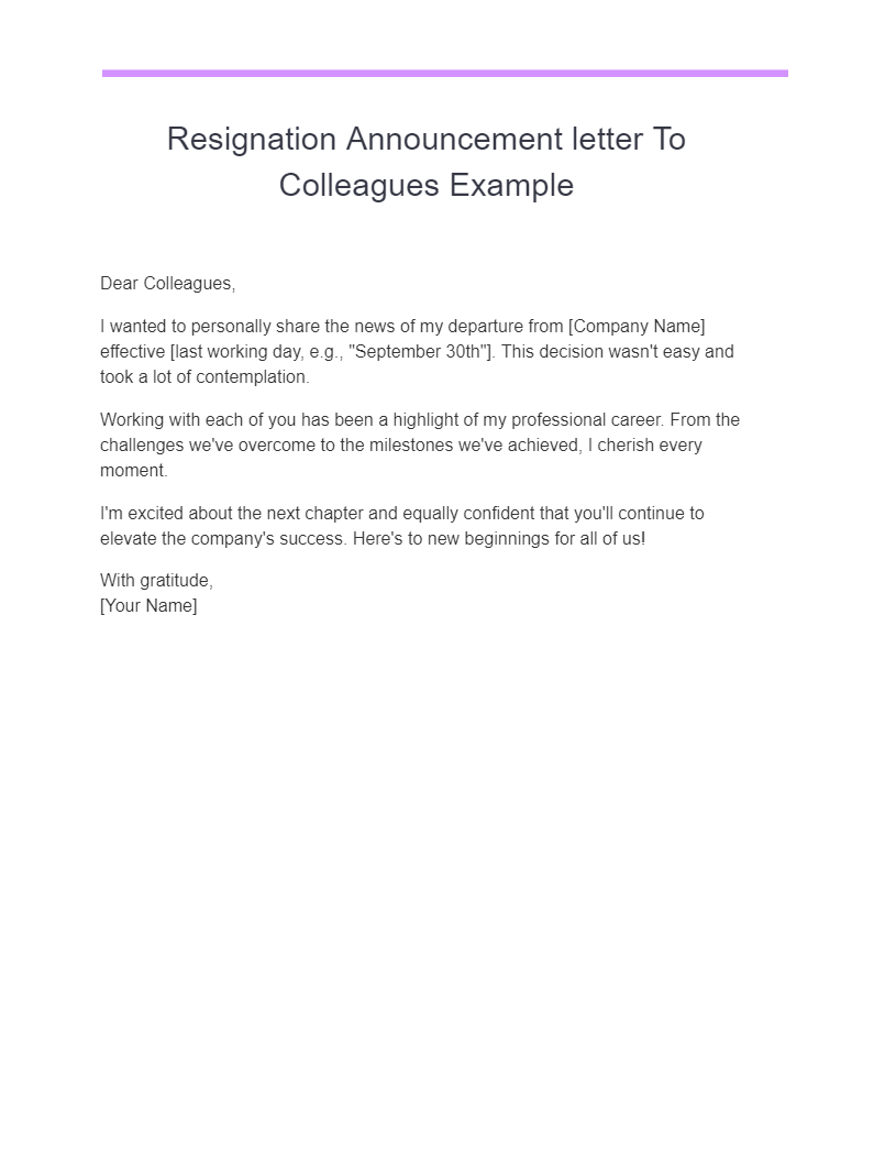 Resignation Letter To Colleagues 13+ Examples, How to Write, PDF, Tips