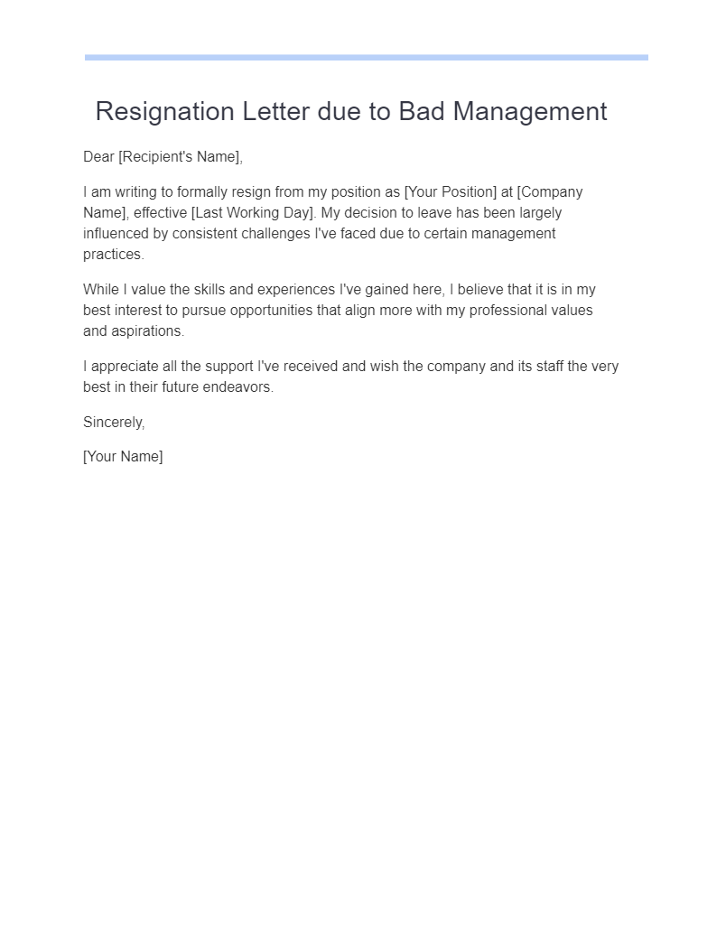 26 Unhappy Resignation Letter Examples How To Write Tips Examples 5930