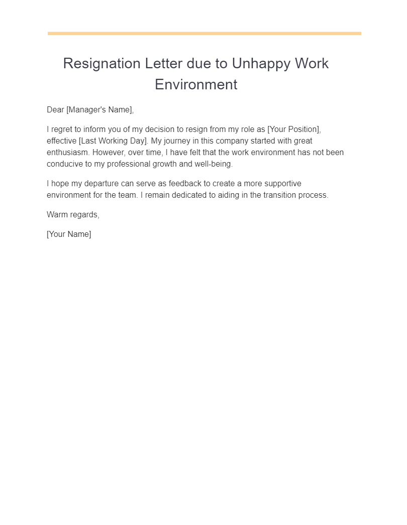 26+ Unhappy Resignation Letter Examples, How to Write, Tips Examples