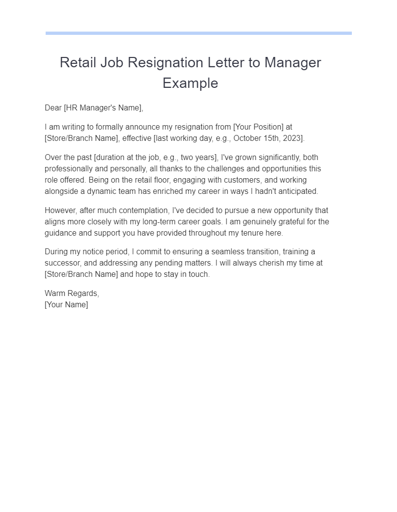 Resignation Letter To Manager Examples How To Write Tips Examples