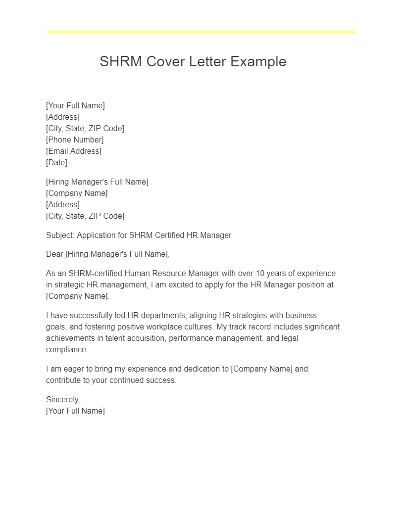 cover letter template shrm