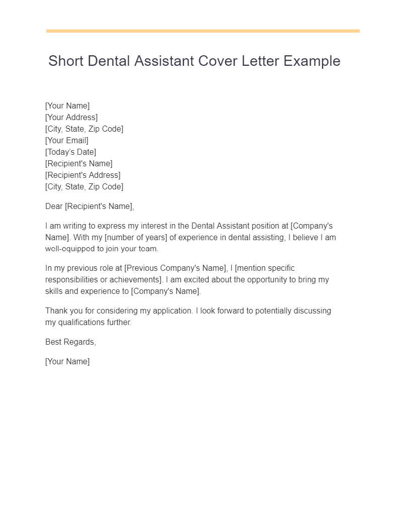 13+ Dental Assistant Cover Letter Examples, How to Write, Guide Examples