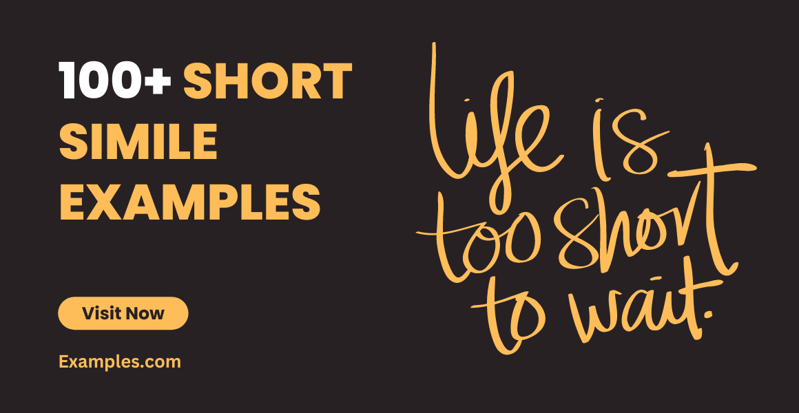 Short Simile - 99+ Examples, PDF, Tips