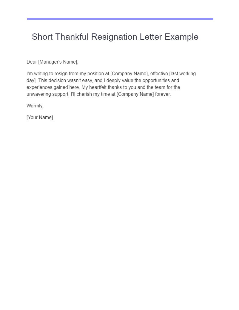 23 Thankful Resignation Letter Examples How To Write Tips Examples 8963