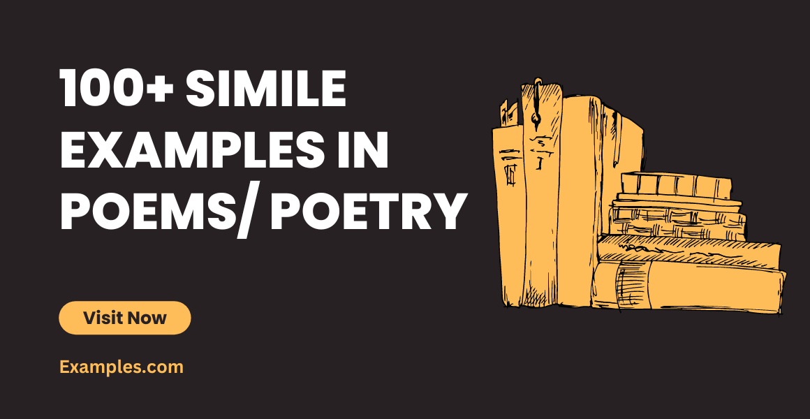 Simile in Poems - 99+ Examples, How to Write, PDF, Tips