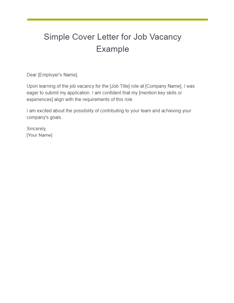 internal vacancy cover letter uk