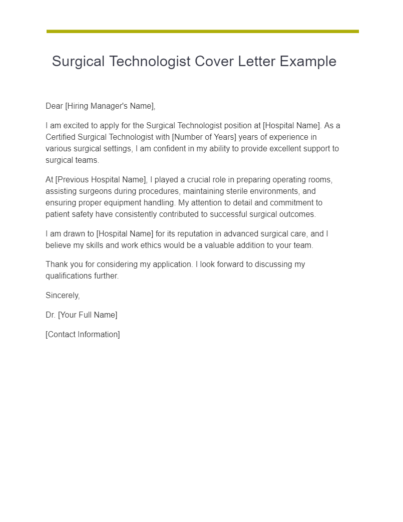 36+ Medical Cover Letter Examples, How to Write, Tips | Examples