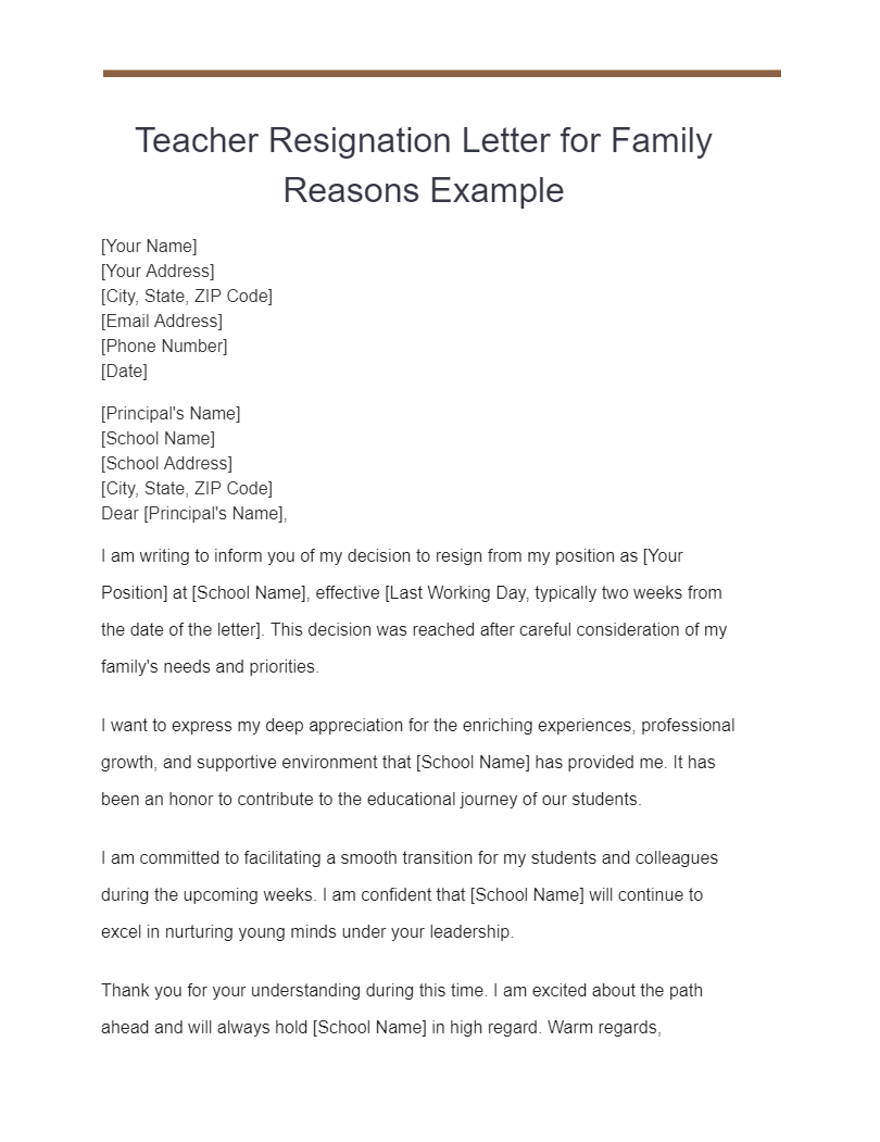 15+ Teacher Resignation Letter Examples, How to Write, Tips Examples
