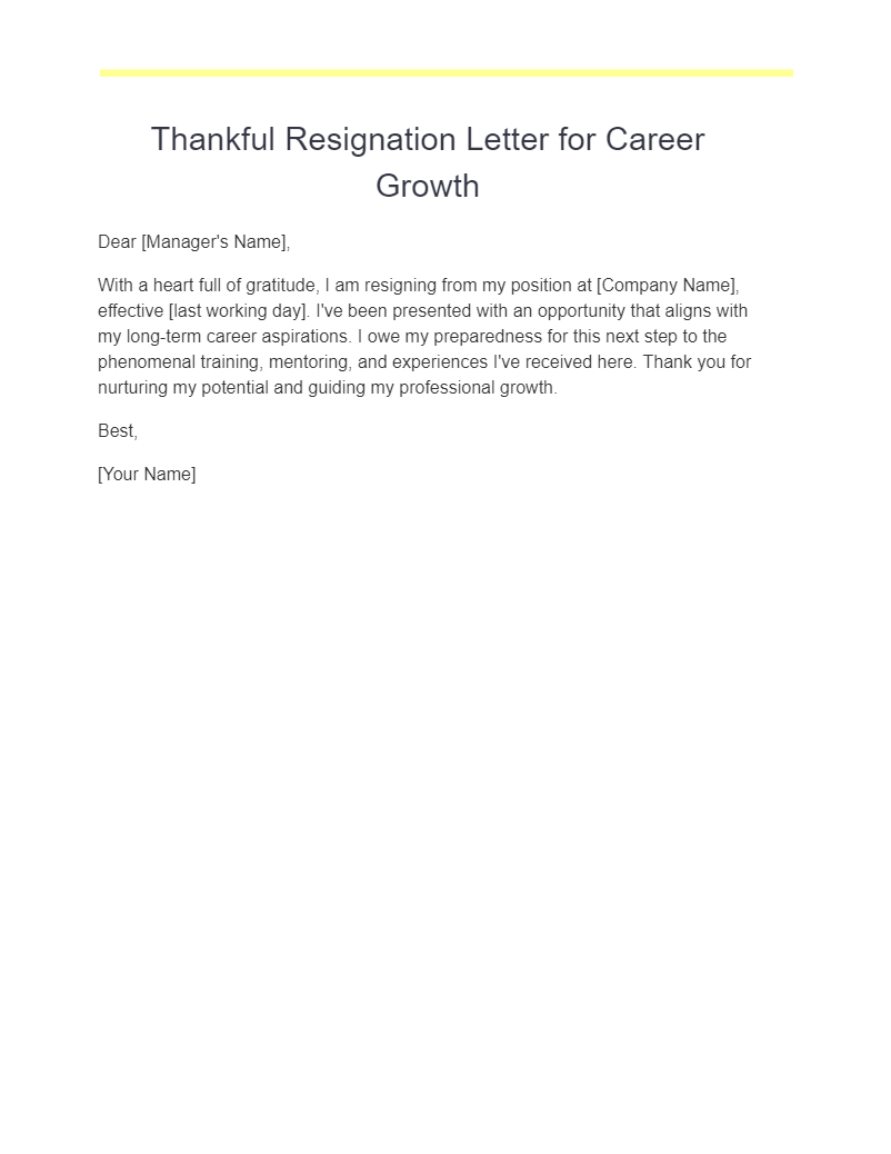 23+ Thankful Resignation Letter Examples, How to Write, Tips | Examples