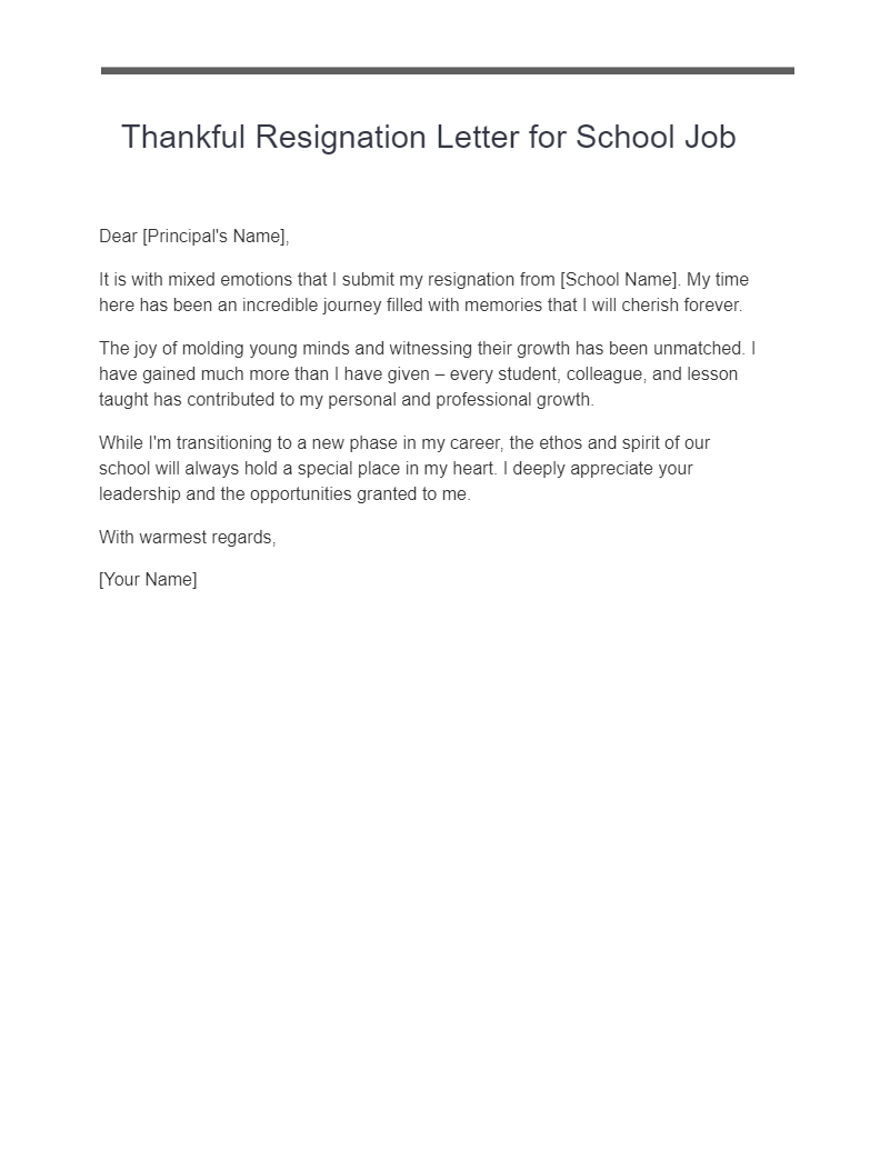 23+ Thankful Resignation Letter Examples, How to Write, Tips | Examples