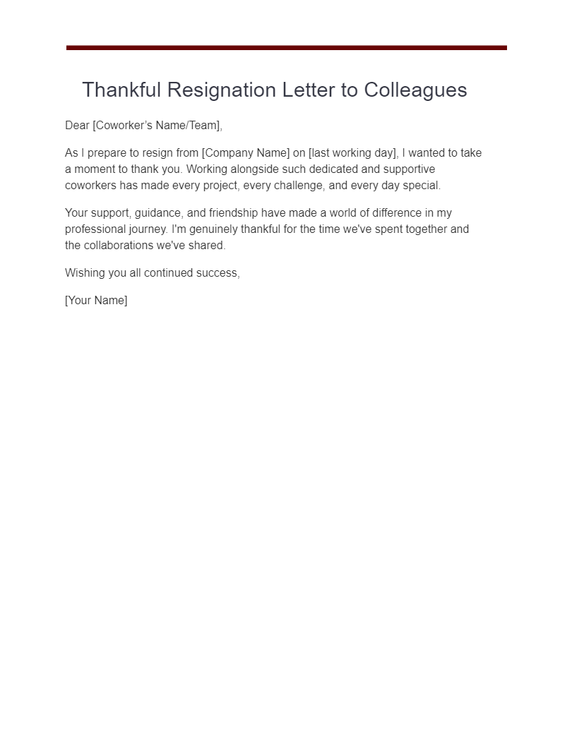 23 Thankful Resignation Letter Examples How To Write Tips Examples 6858