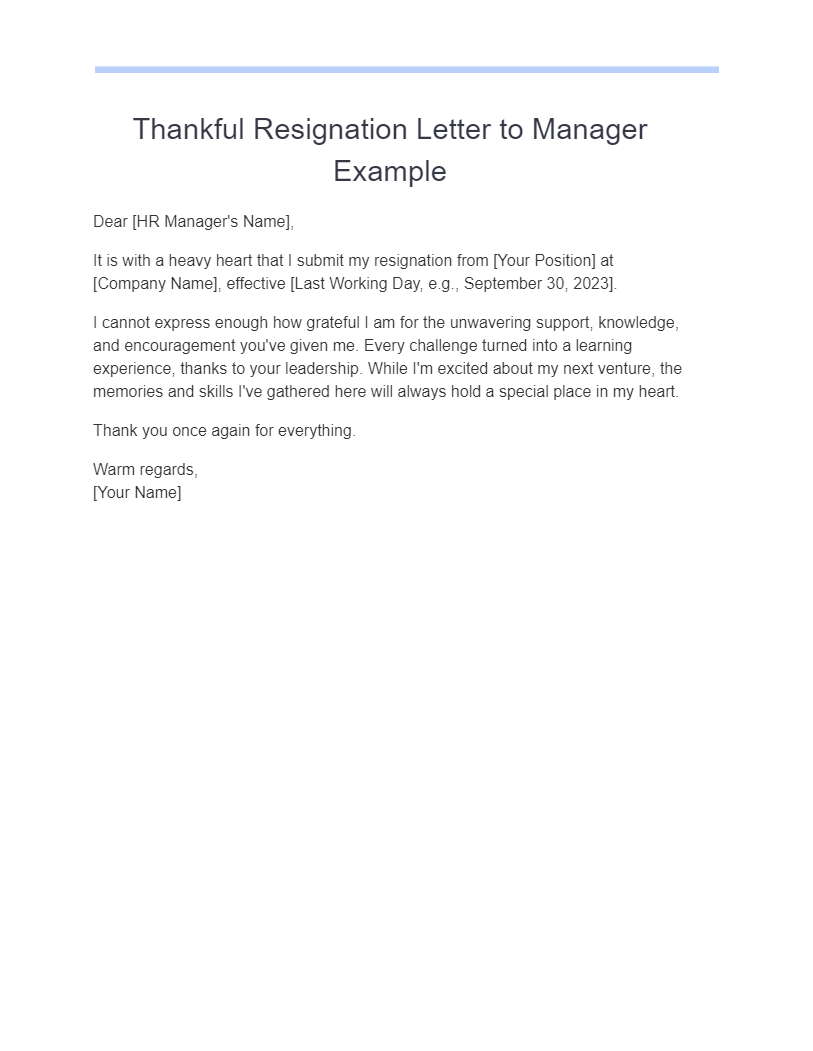 Resignation Letter To Manager Examples How To Write Tips Examples 8707