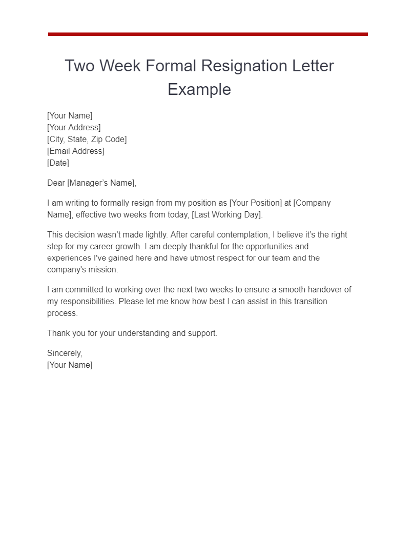 19+ Formal Resignation Letter Examples, How to Write, Tips | Examples