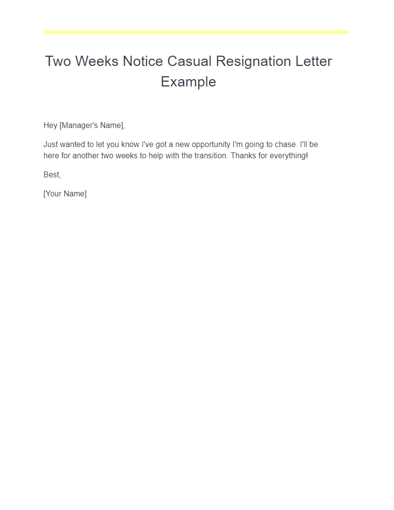 17+ Casual Resignation Letter Examples, How to Write, Tips | Examples