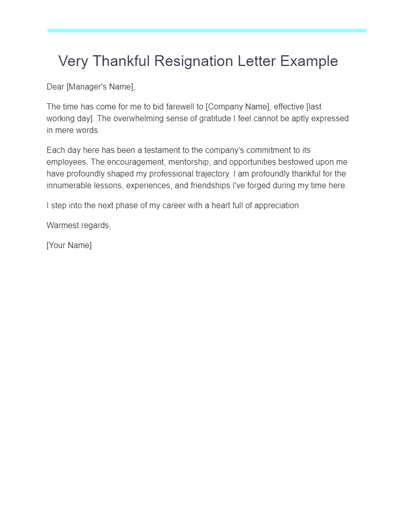 23 Thankful Resignation Letter Examples How To Write Tips Examples 1337