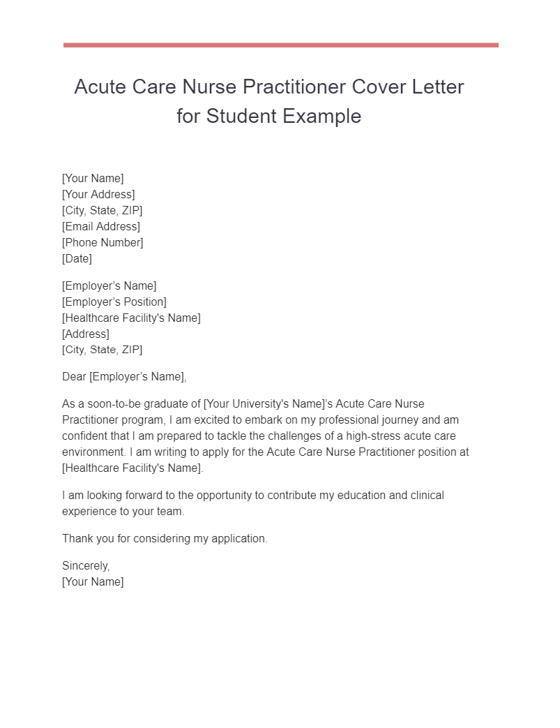 Nurse Practitioner Cover Letter - 18+ Examples, PDF, Tips