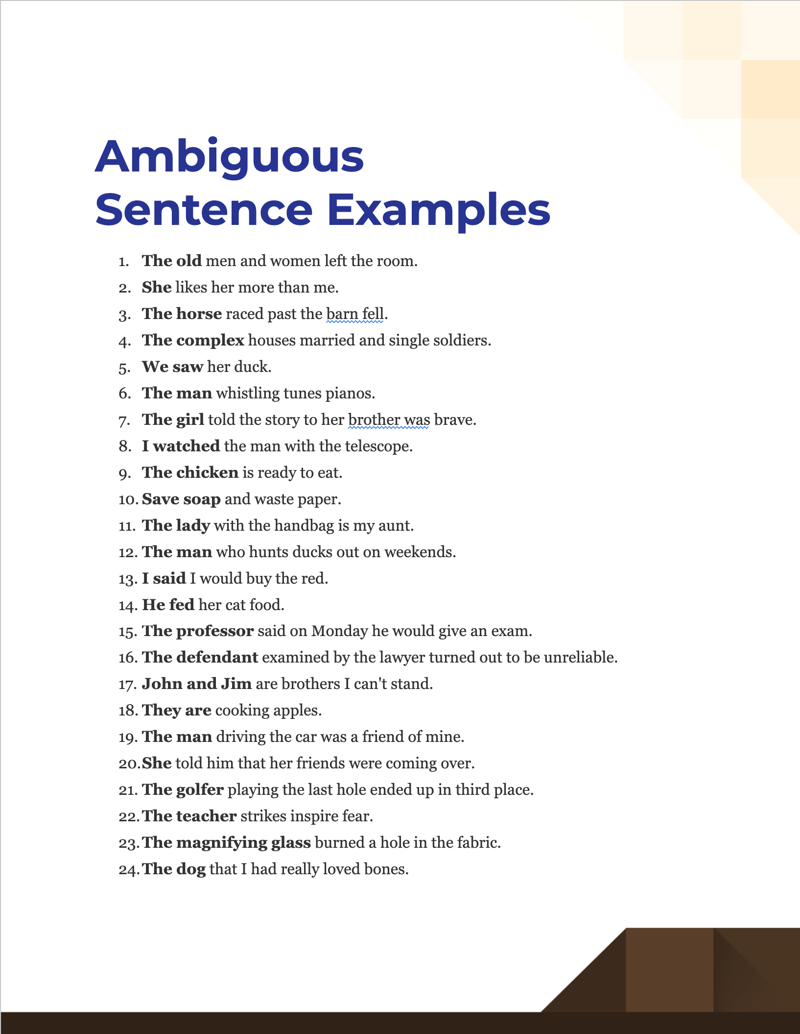 ambiguous sentence examples 