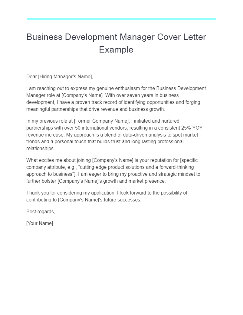 Management Cover Letter - 28+ Examples, PDF