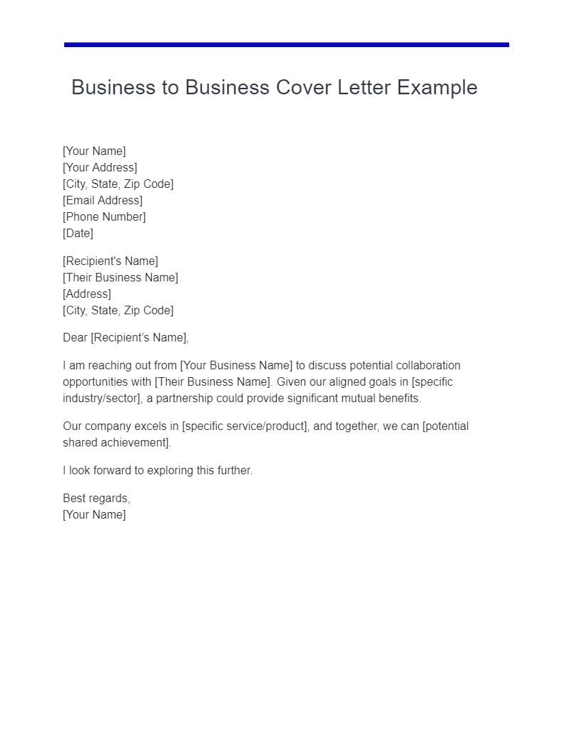 15+ Business Cover Letter Examples, How To Write Guide, Tips 