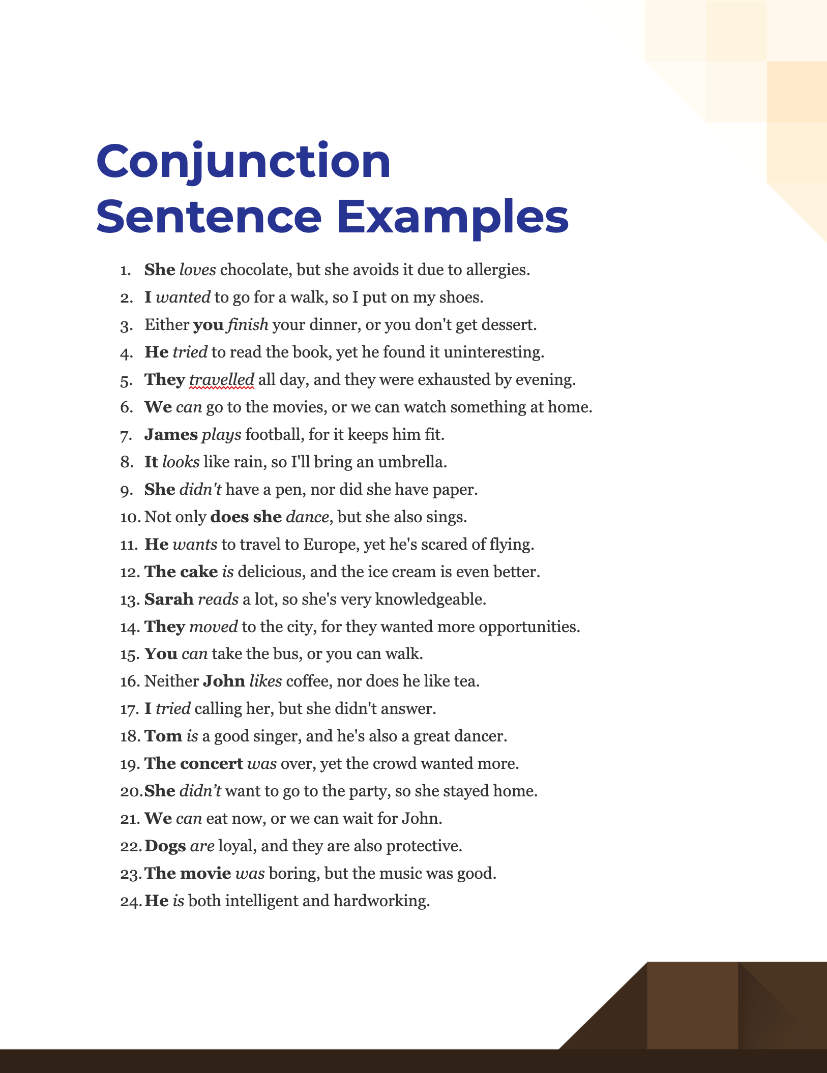 conjunction sentence examples1