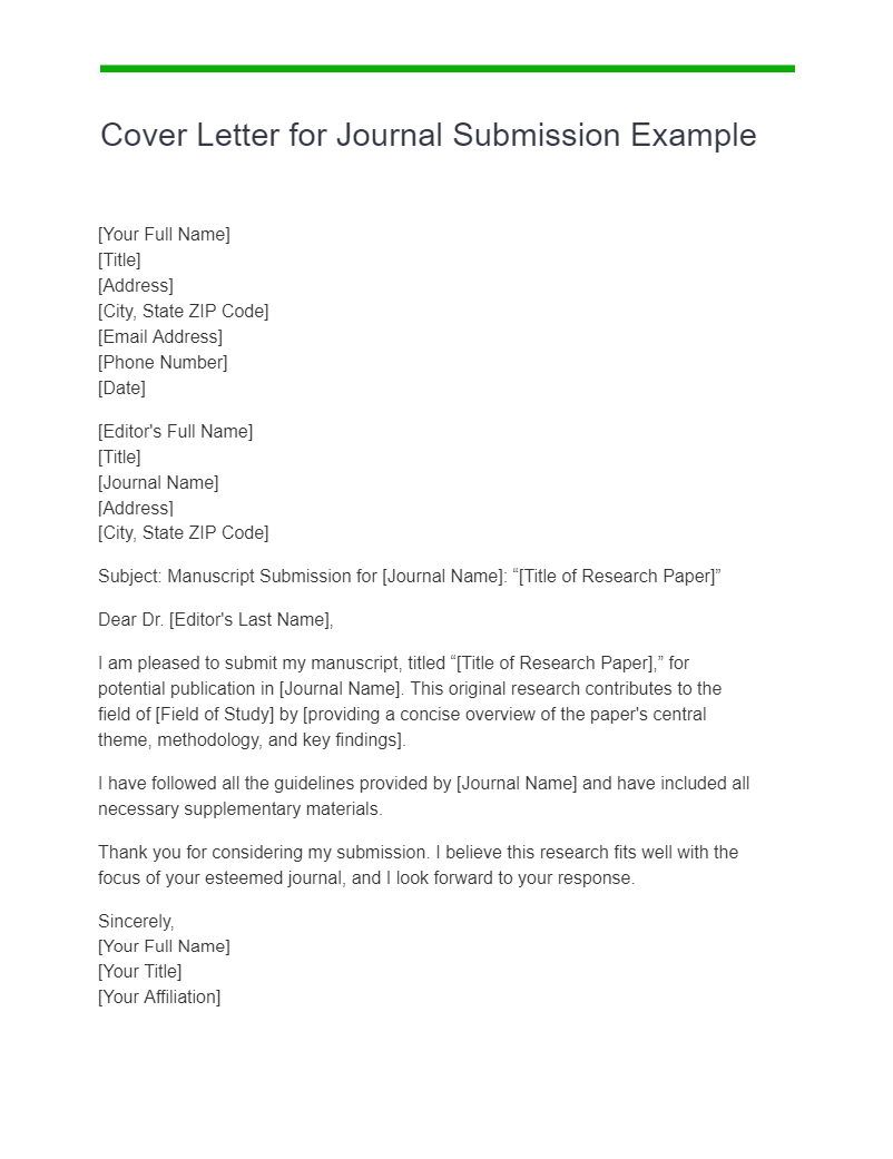Research Paper Cover Letter 10 Examples How To Write PDF Tips Research Paper Cover Letter 10 Examples How To Write PDF Tips