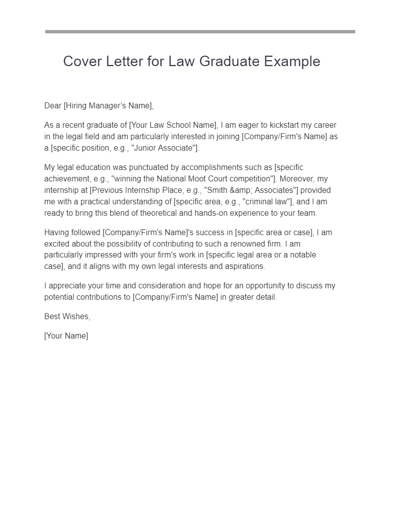 best law cover letters