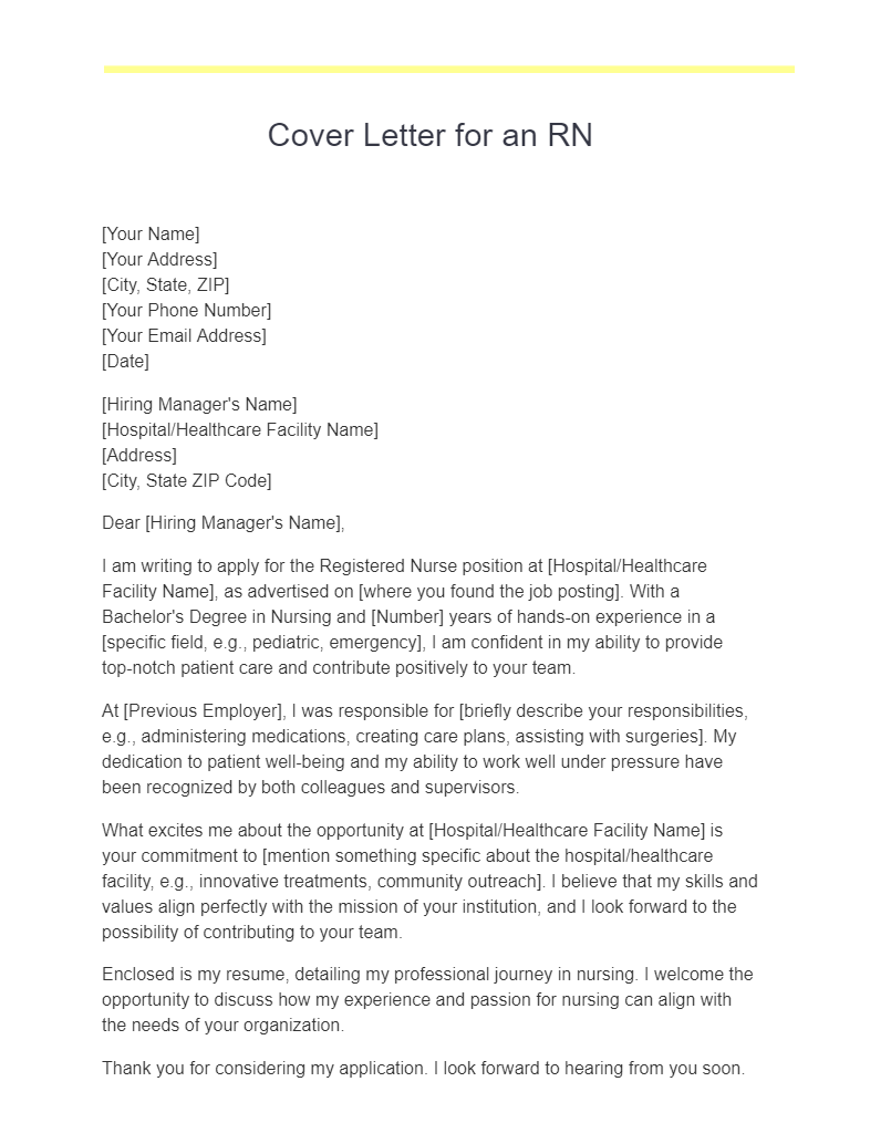 queensland health nursing cover letter