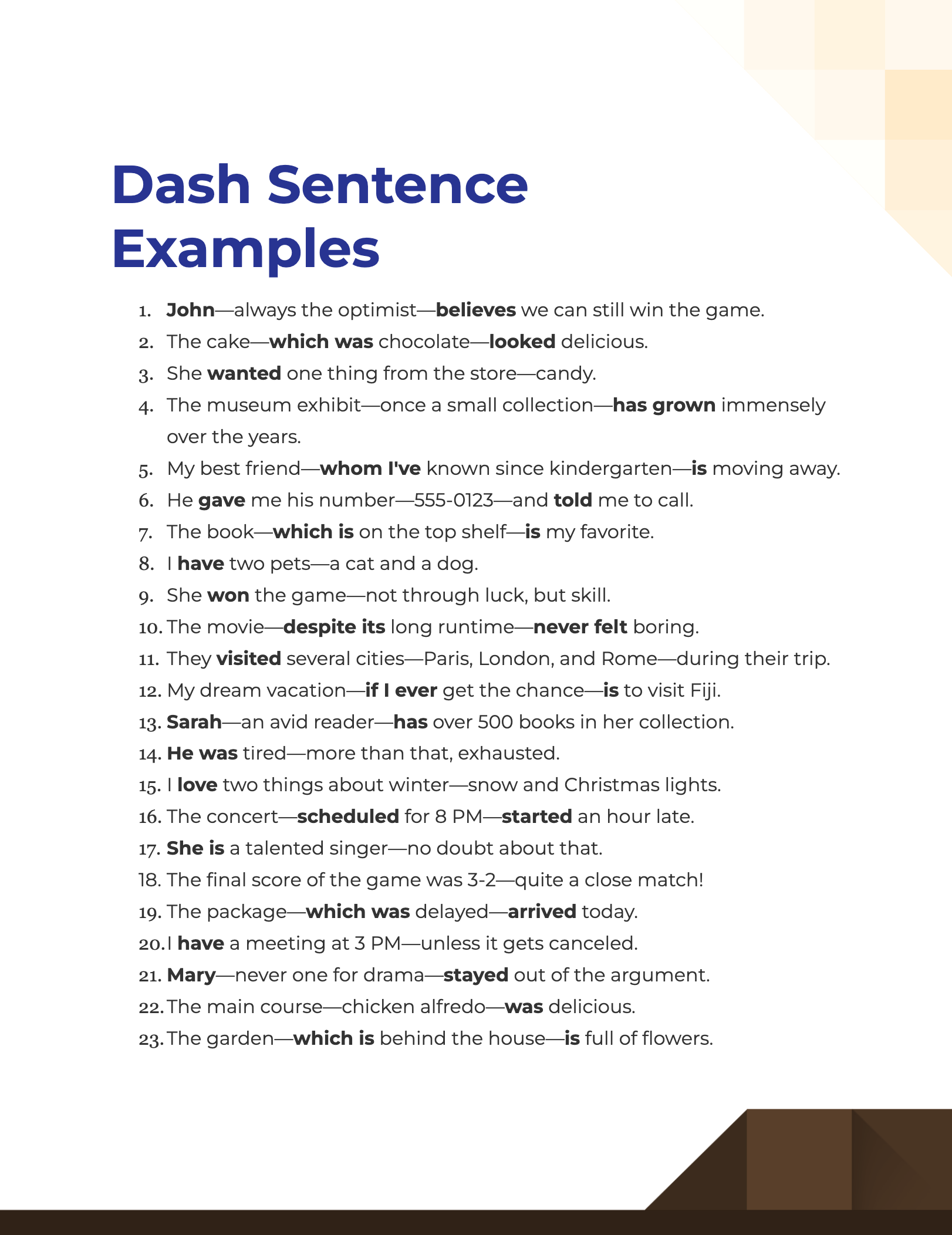 a thesis statement should be dash sentence