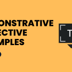 Demonstrative Adjective Examples
