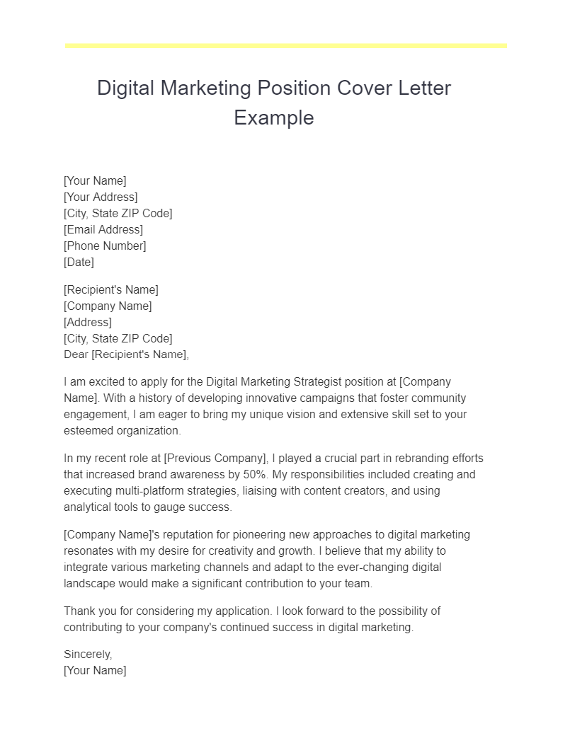 digital marketing cover letter pdf