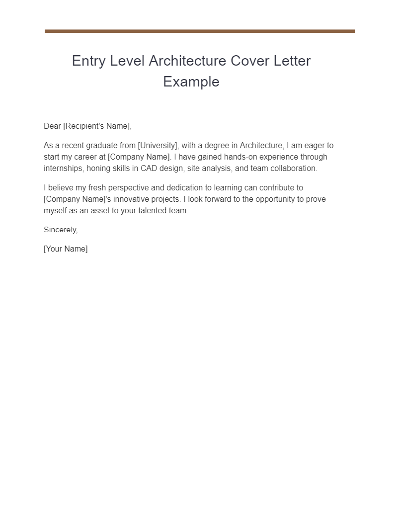 Architect Cover Letter - 18+ Examples, How to Write, PDF, Tips