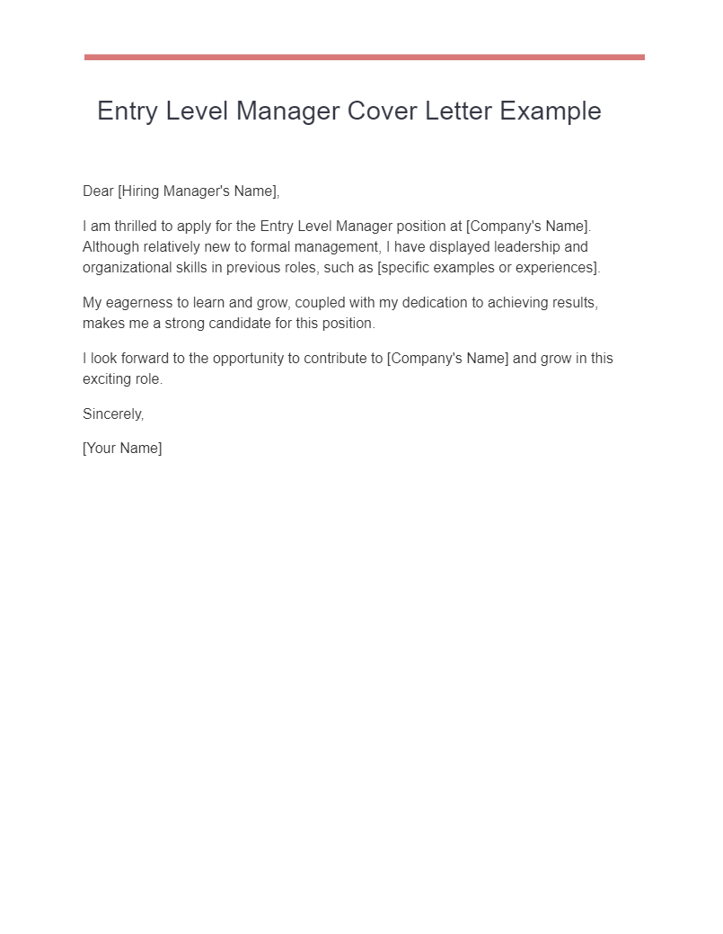 customer experience manager cover letter examples