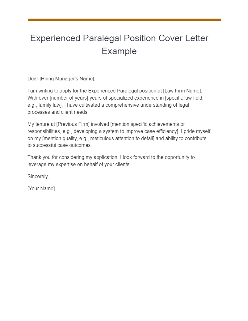 paralegal cover letter uk examples