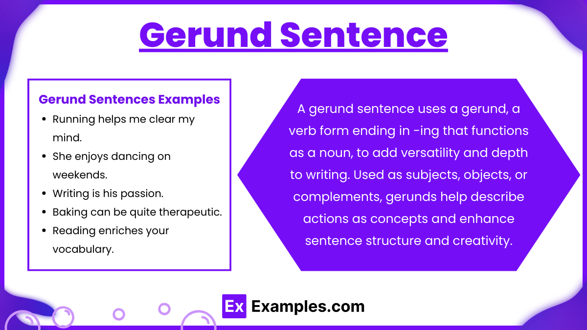 Gerund-Sentence