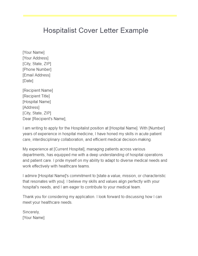 Physician Cover Letter 19+ Examples, PDF, Tips