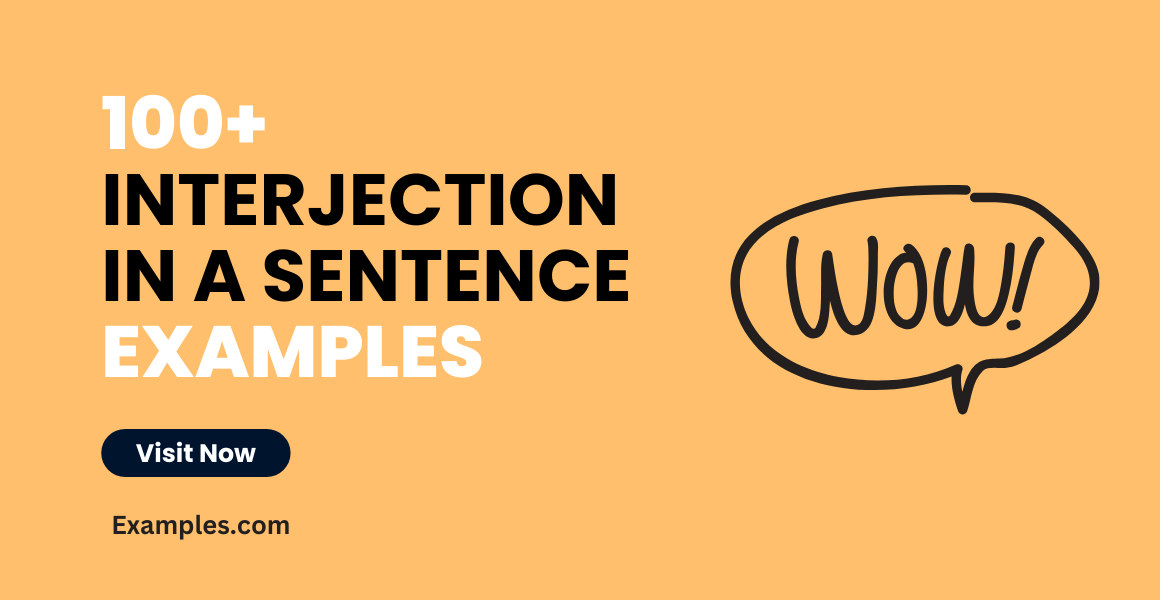 Interjection in a Sentence Examples