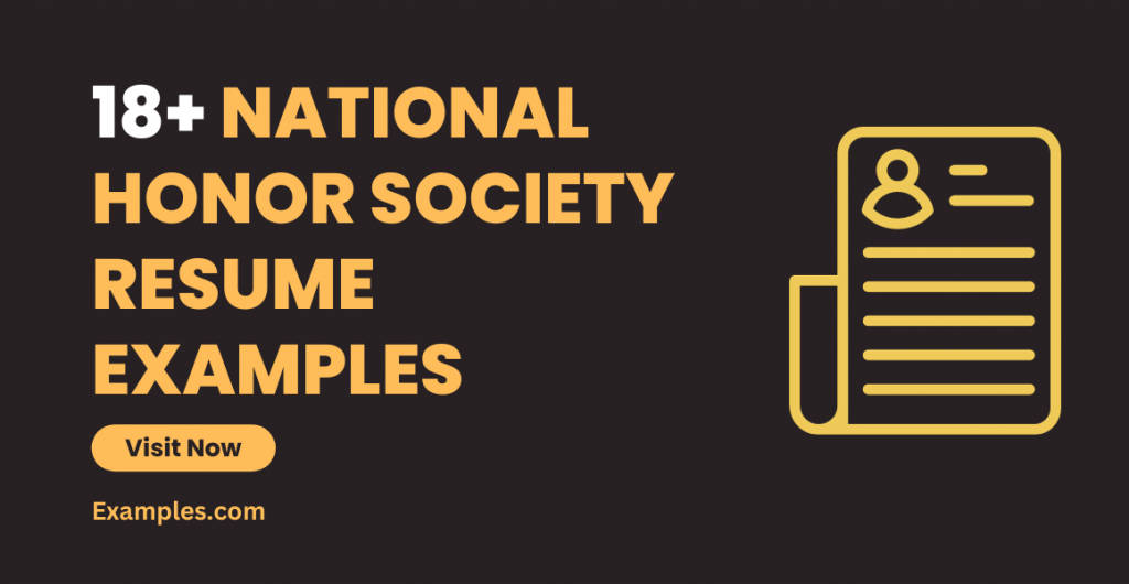 National Honor Society Resume Examples