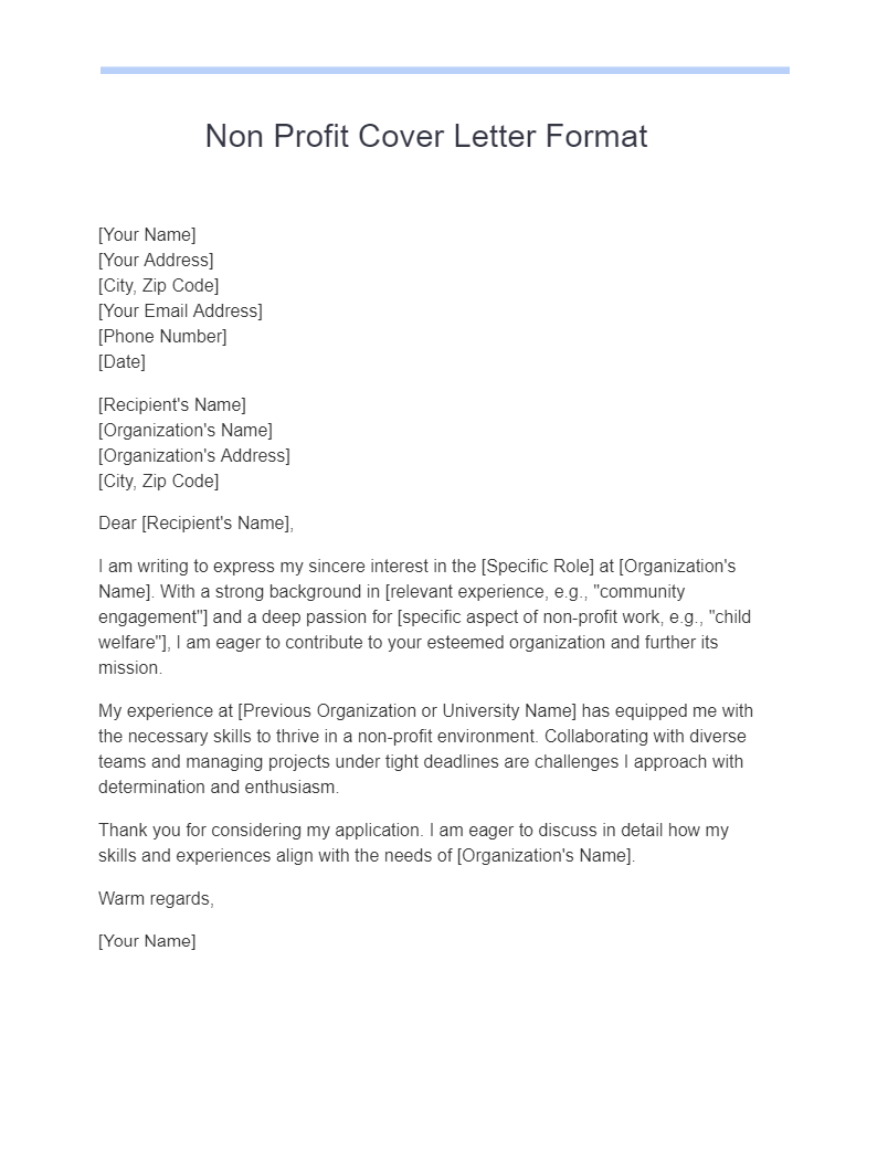 Non Profit Cover Letter 23 Examples Pdf 