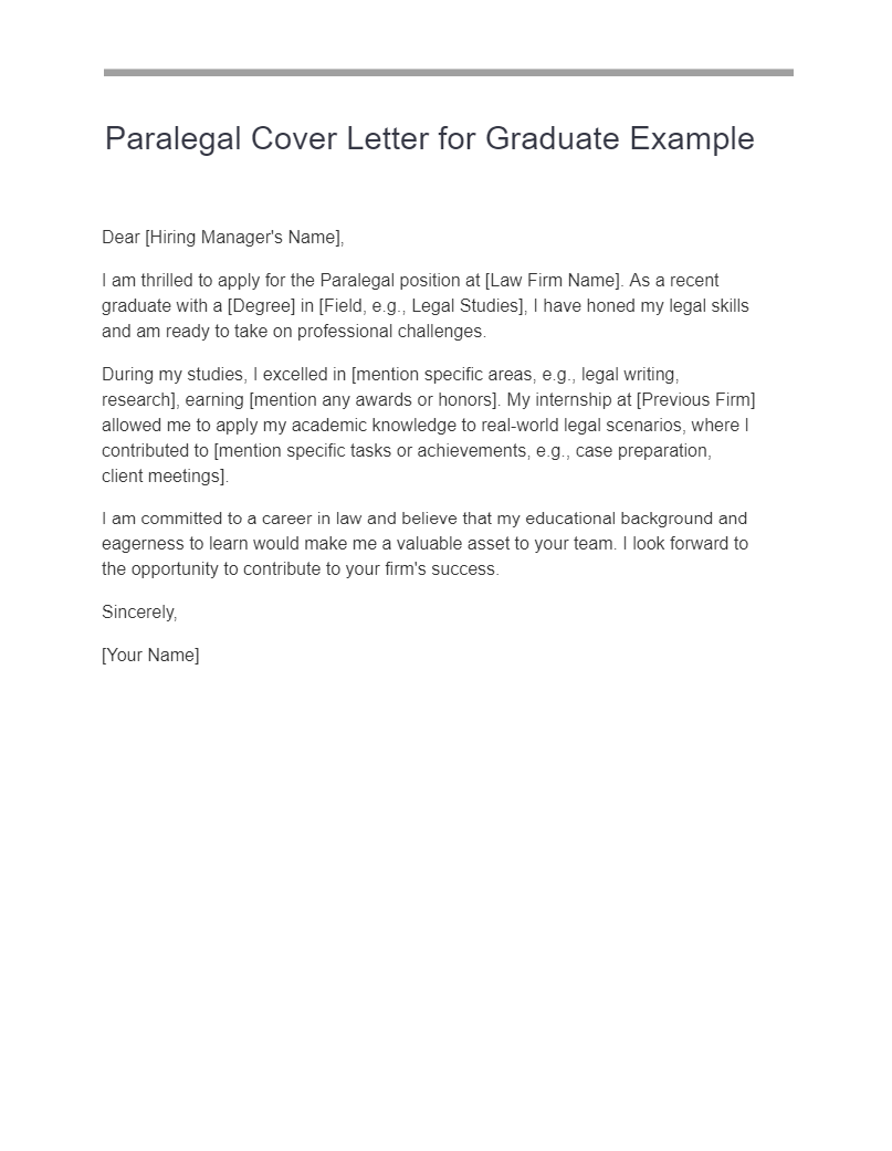 cover letters paralegal