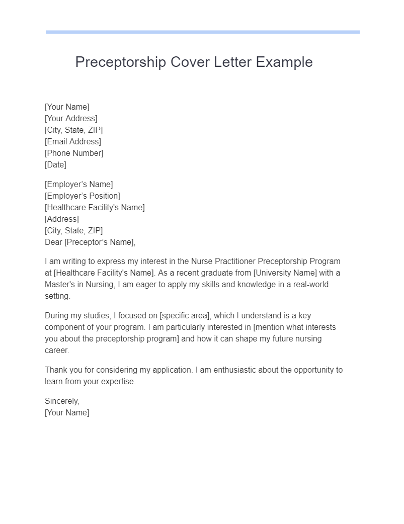 Nurse Practitioner Cover Letter - 18+ Examples, PDF, Tips