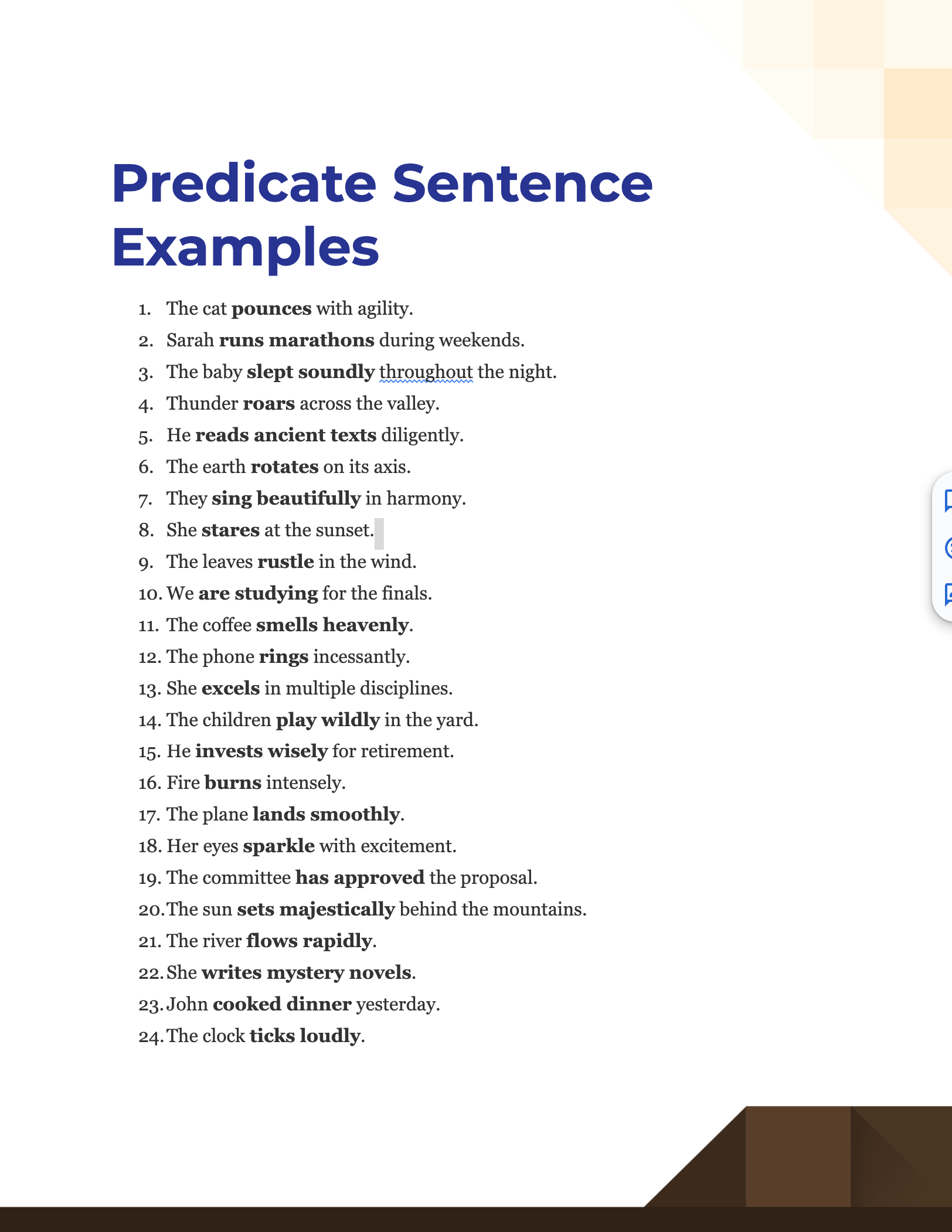 predicate sentence