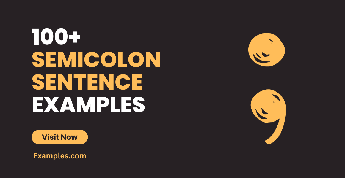 Semicolon Sentence Examples